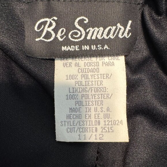 Be Smart Evening Maxi Dress Womens‎ Size 12 Sheer Overlay Rhinestone Made In USA - Picture 5 of 7